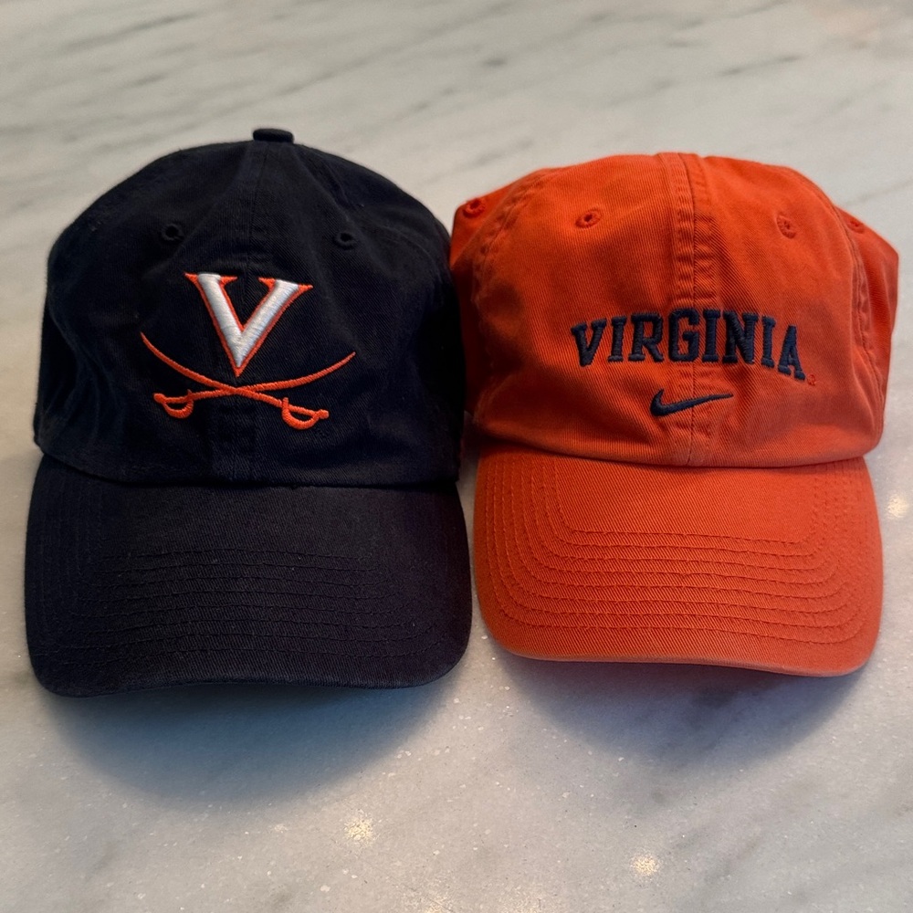 Vintage Women's Virginia Hat Duo - Navy and Orange